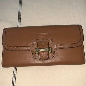 Coach wallet leather